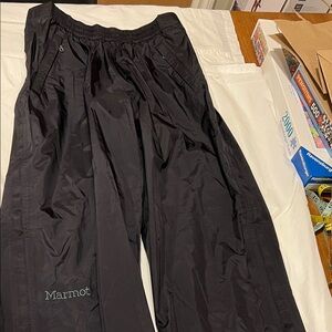 Marmot Men's (or women’s) Medium Full Zip Waterproof Rain Pants -